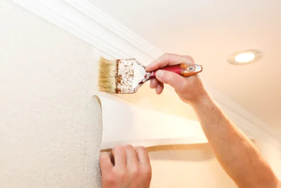 Pose de papier peint à Oltingue — revêtements muraux et toiles de verre